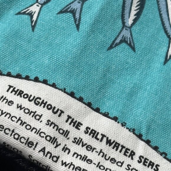 Trader Joes Sardines In Olive Oil Themed Reusable Tote Bag With Recipe Print - Picture 8 of 9